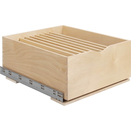 Hardware Resources 21In. Wood Rollout Cookware Single Drawer ROCWS21-WB